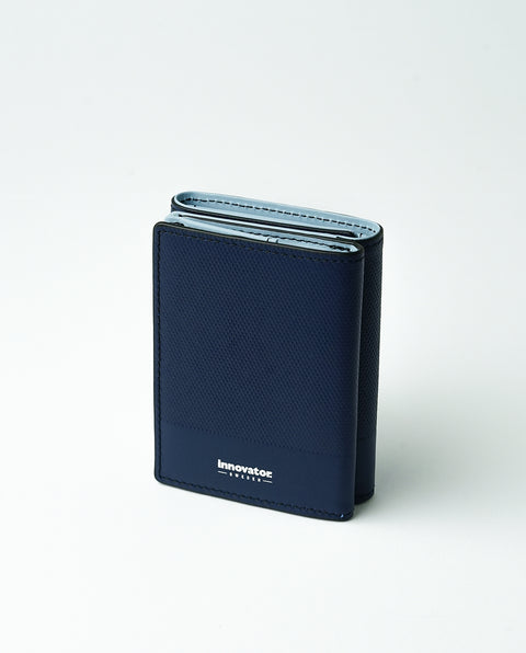 INW33 Navy Trifold Wallet
