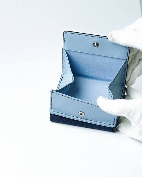 INW33 Navy Trifold Wallet