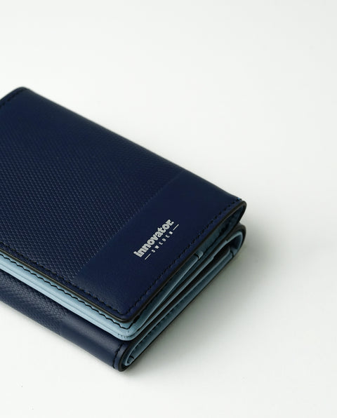 INW33 Navy Trifold Wallet