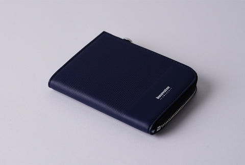 INW27 Navy Half Zip Wallet