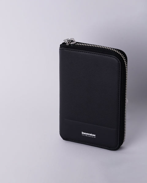 INW42 Black Round Fastener Wallet M