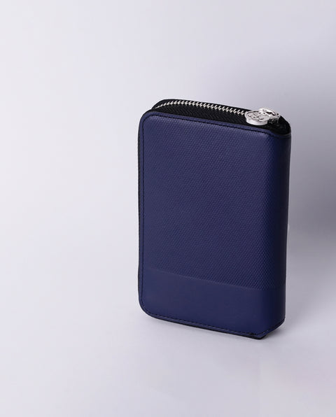 INW42 Navy Round Fastener Wallet M
