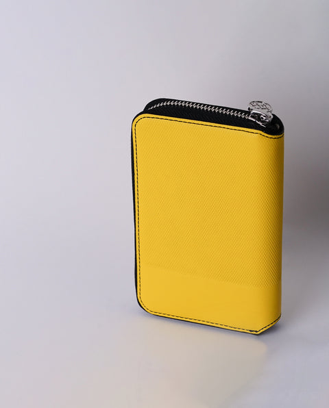 INW42 Yellow Round Fastener Wallet M