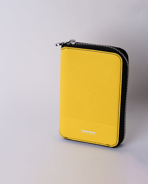 INW42 Yellow Round Fastener Wallet M
