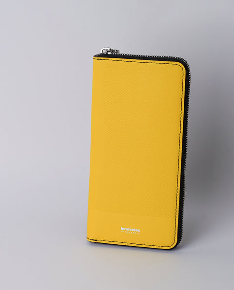 INW48 Yellow Round Fastener Wallet L