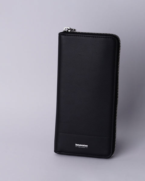 INW48 Black Round Fastener Wallet L