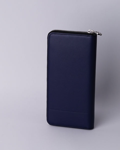 INW48 Navy Round Fastener Wallet L