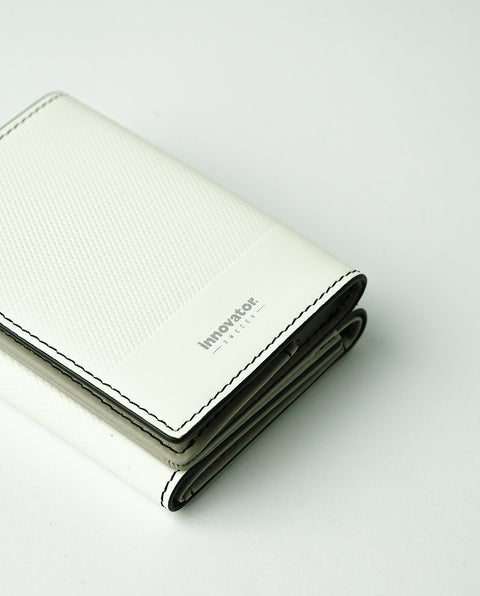 INW33 White Trifold Wallet