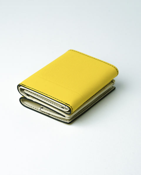 INW33 Yellow Trifold Wallet