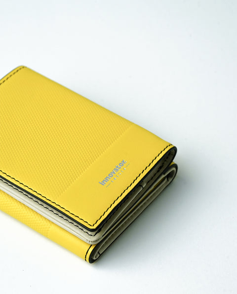 INW33 Yellow Trifold Wallet