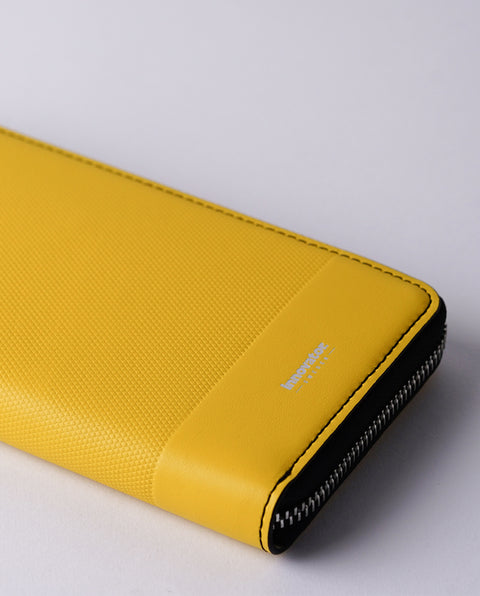 INW48 Yellow Round Fastener Wallet L