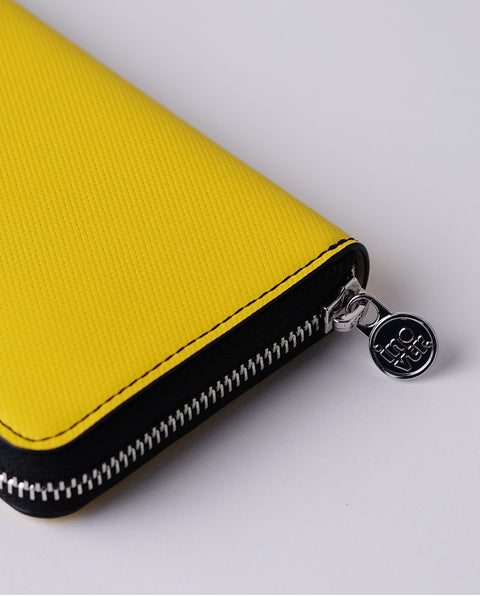 INW48 Yellow Round Fastener Wallet L