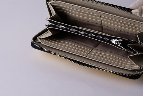 INW48 Yellow Round Fastener Wallet L