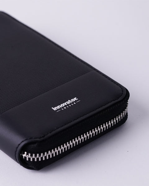 INW42 Black Round Fastener Wallet M