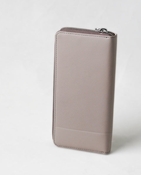 INW48 Taupe Round Fastener Wallet L