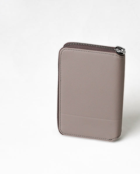 INW42 Taupe Round Fastener Wallet M