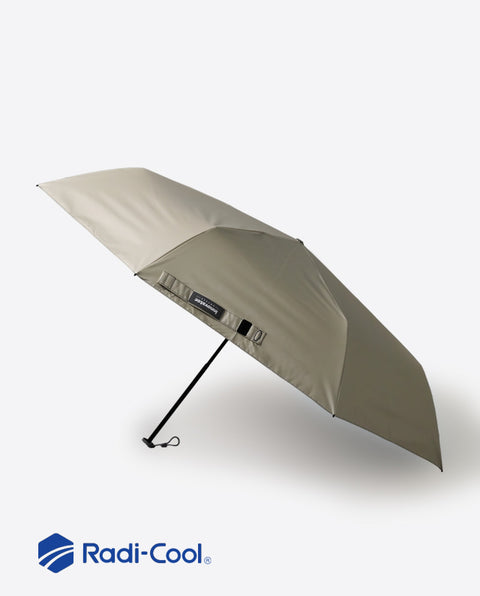 IN-RDC-60M Beige-Silver 60cm ラディクール軽量スリム 晴雨兼用折り畳み
