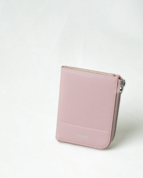 INW27 Pale Pink Half Zip Wallet