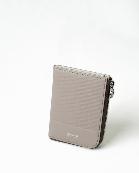 INW27 Taupe Half Zip Wallet