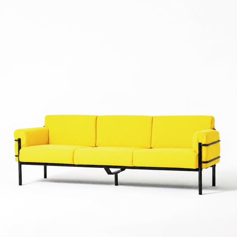 PUL0302 Pulpit "3S" Sofa Black Flame