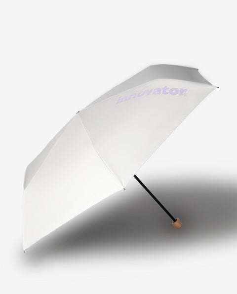 IN-60M-32 White / Purple 60cm 晴雨兼用折り畳み