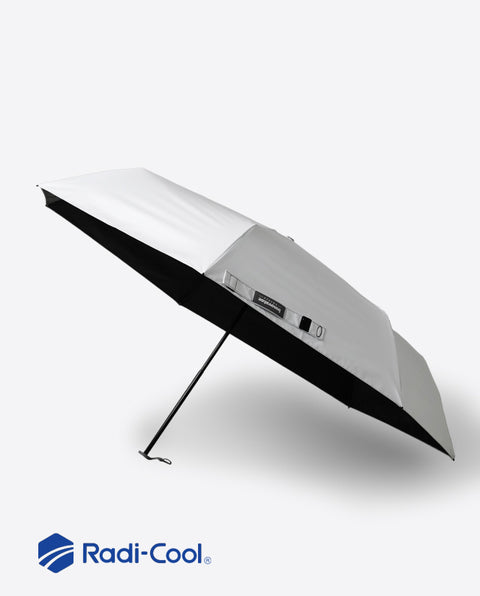 IN-RDC-60M White-Silver 60cm ラディクール軽量スリム 晴雨兼用折り畳み