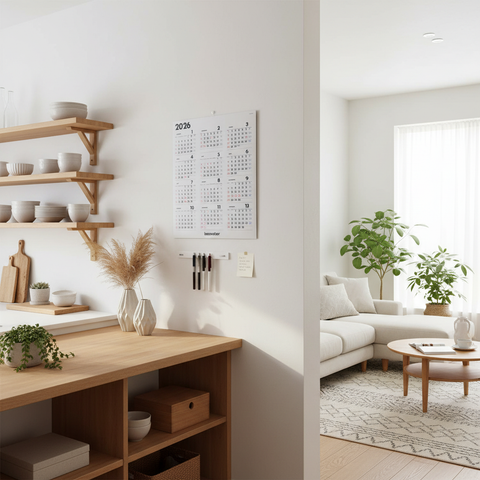 innovator年間カレンダー2026 - キッチン/リビングシーン