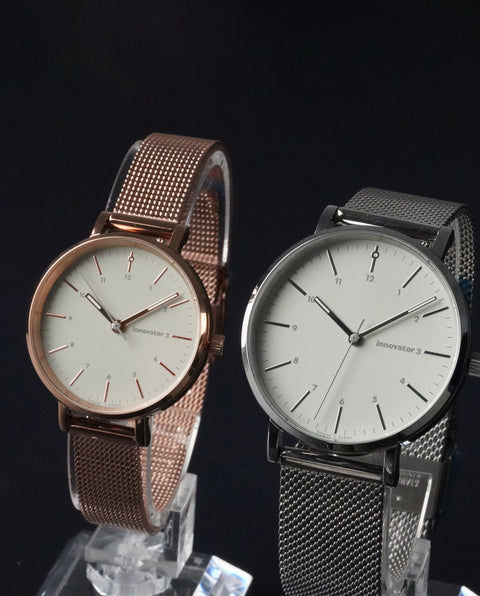 ENKEL MESH 32mm PINK GOLD / LIGHT GRAY IN-0008