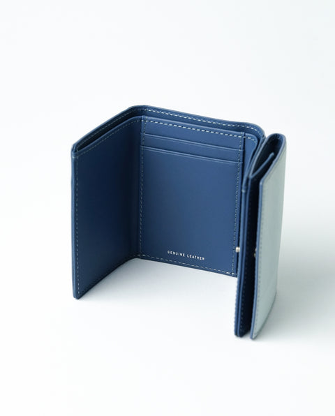 INW33 Pale Blue Trifold Wallet