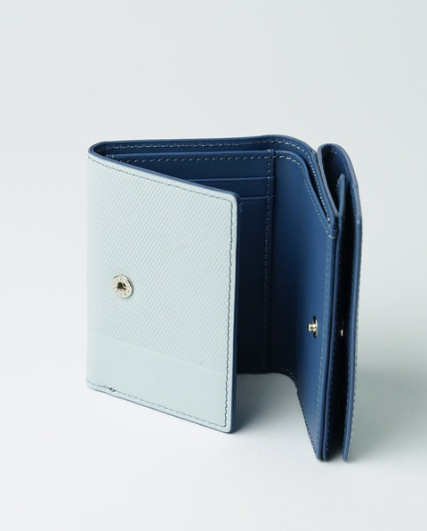INW33 Pale Blue Trifold Wallet