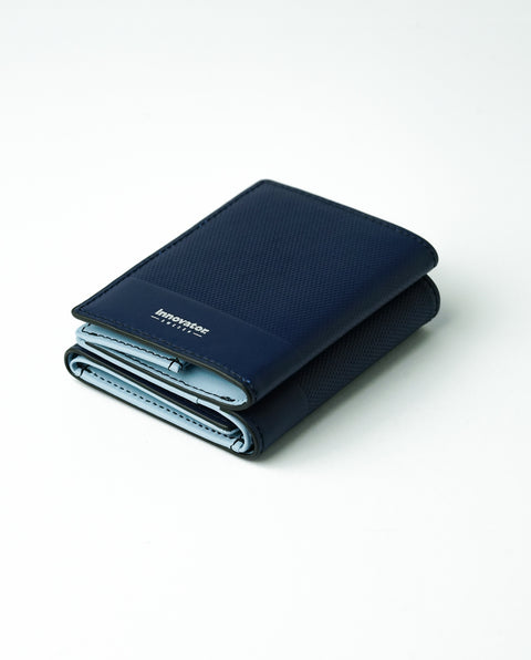 INW33 Navy Trifold Wallet