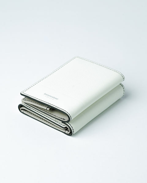 INW33 White Trifold Wallet