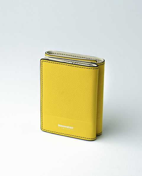 INW33 Yellow Trifold Wallet