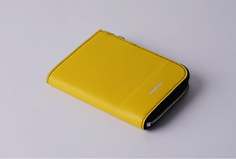 INW27 Yellow Half Zip Wallet