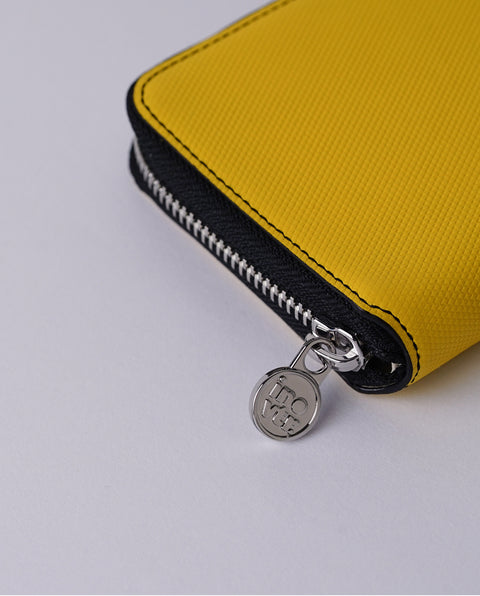 INW42 Yellow Round Fastener Wallet M